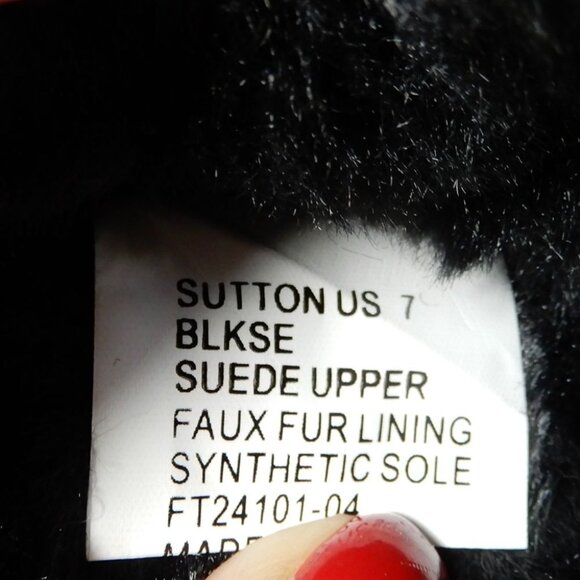 Candie's Sabi Faux Fur Platform Mule Clogs Size 7 Black Suede Studs NEW - Picture 12 of 14